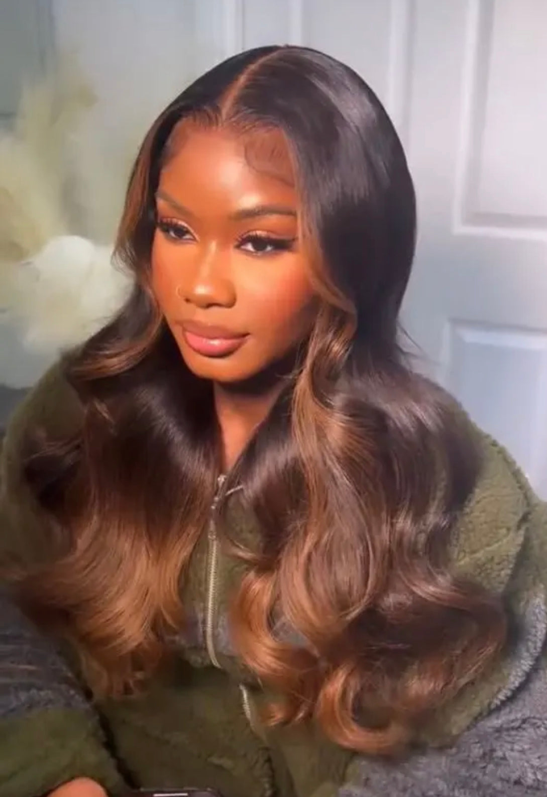 Ombre Ginger Brown Colored 13x4 Wear and Go Wig