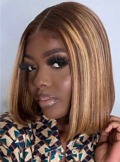 Energy 13x4 Short Bob Highlighted Wig