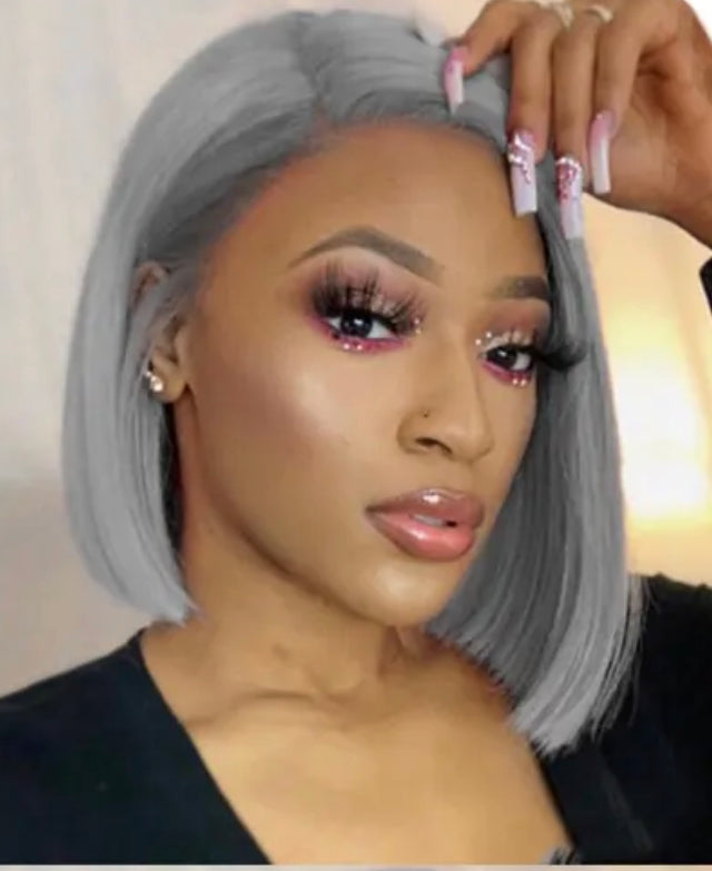 Stormi Grey 13x4 Straight Bob Wig