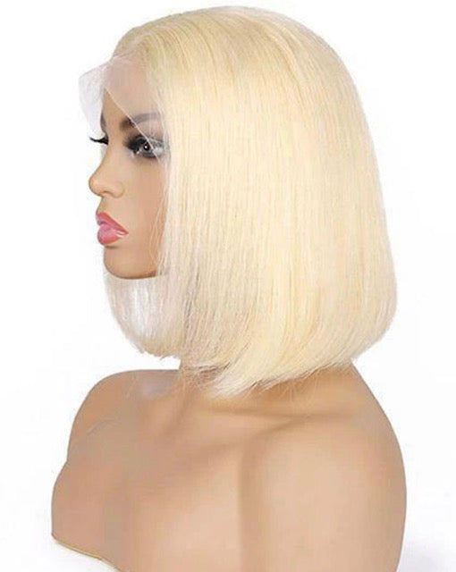 613 Blonde T-Part Lace Front Straight Short Bob Wig